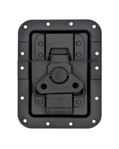 Large Black Recessed MOL3 Latch in Shallow Dish with 27mm Offset