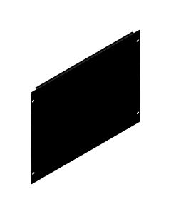 8U Black Flanged Rack Panel