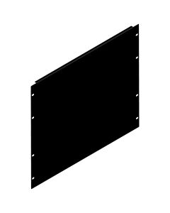 9U Black Flanged Rack Panel
