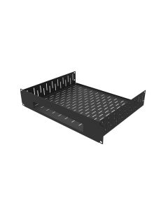2U Vented Rack Shelf & Magnetic Faceplate For 1 X WATCHGUARD FIREBOX T50