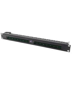 1U 16-Way Punched Rack Panel for Phoenix Panel & CT