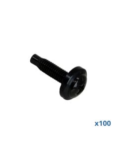 Pack of 100 x M6 High Point Screw with Plastic Washer