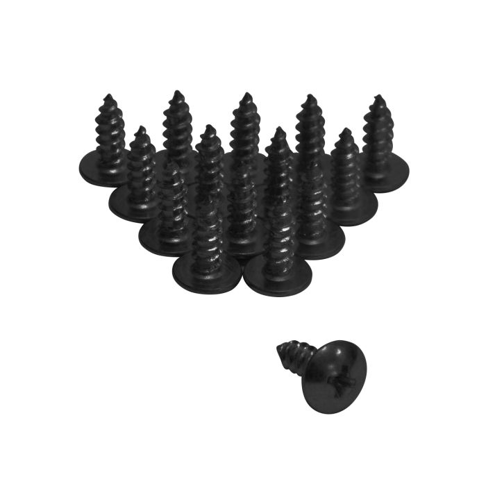 12.7mm Long Black Phillips-Truss Head #8 Wood Screws_127mm-long