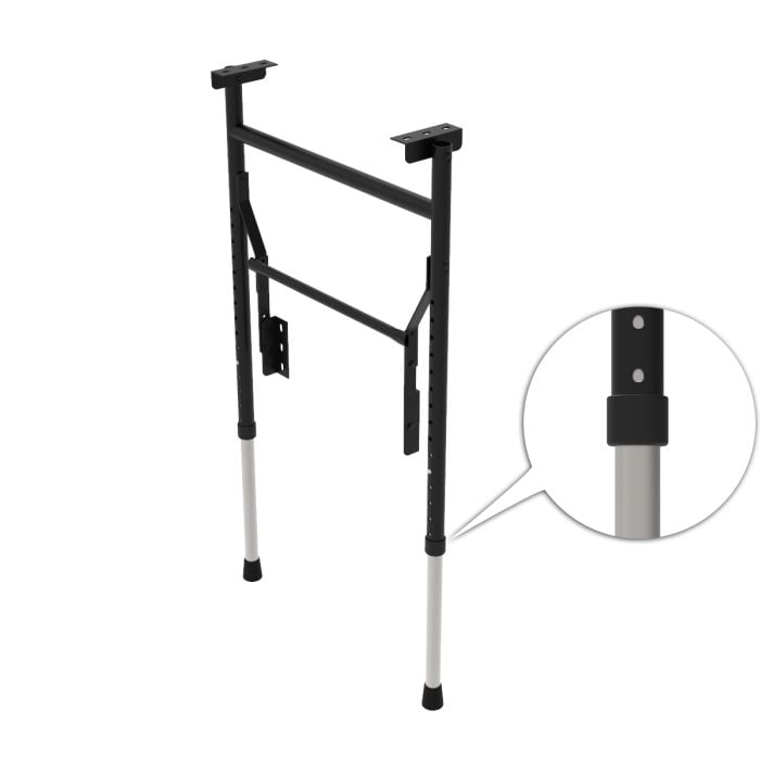 Black Telescopic Folding Table Legs black telescopic folding table