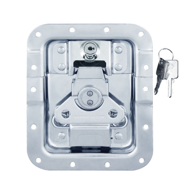 Large Recessed MOL Latch with Key Lock in Deep Short Dish with 1 1/16 ...