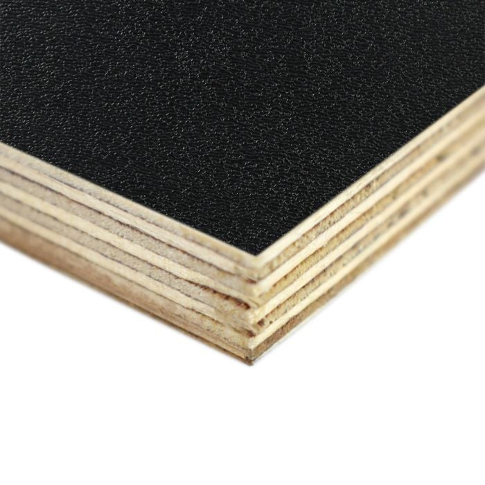 12mm High Quality Luan Wood Panel with Black ABS