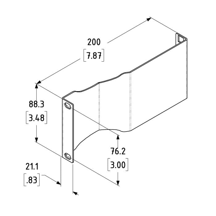 2U Rack Mount Offset Brackets - 8