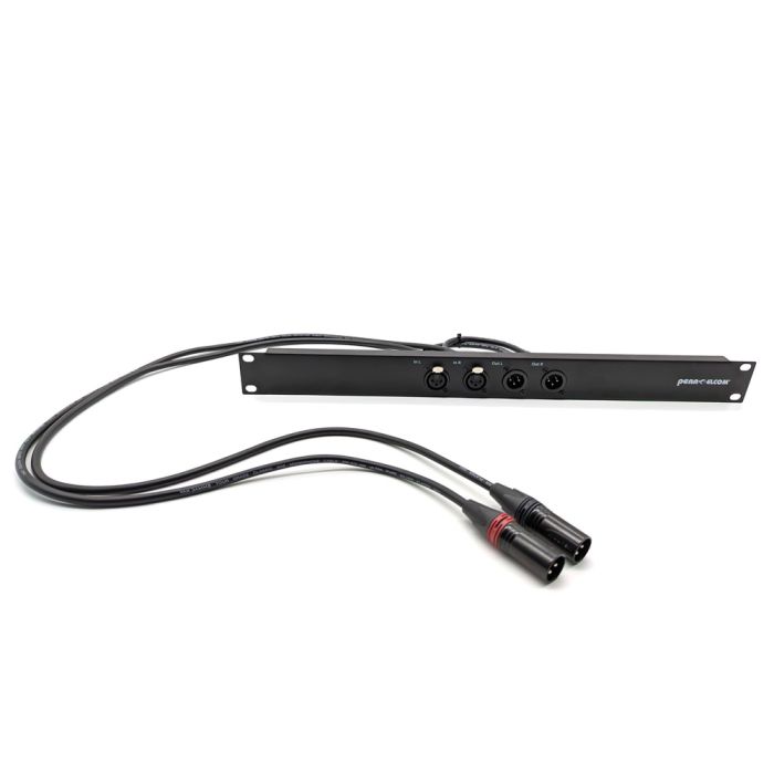 1U Four-Way Rack Panel with XLR Female/Male Link with 39