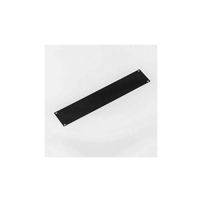 2U Black Aluminium Flat Rack Panel | Penn Elcom