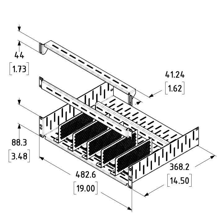 Penn ELCOM ラック 2U 18