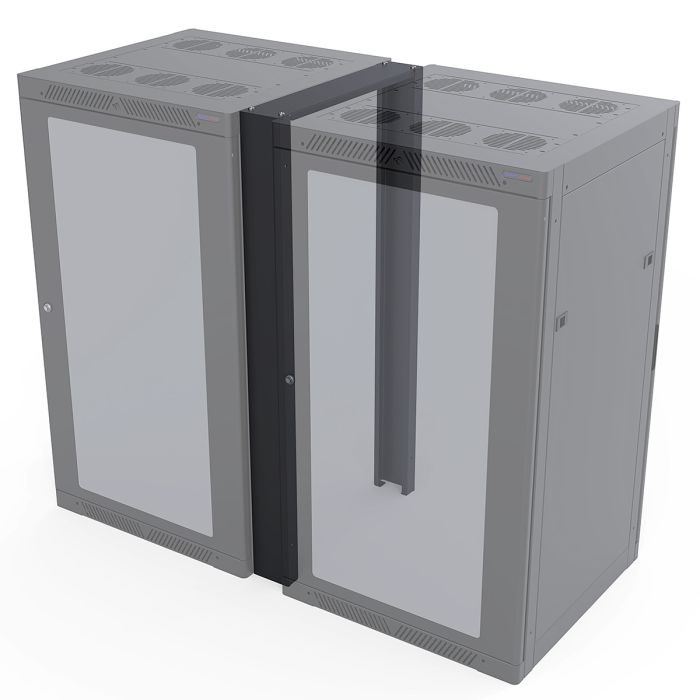 Steel Cable Chases to Gang our 600mm Deep Server Rack Enclosures_R4006-GANG  Series