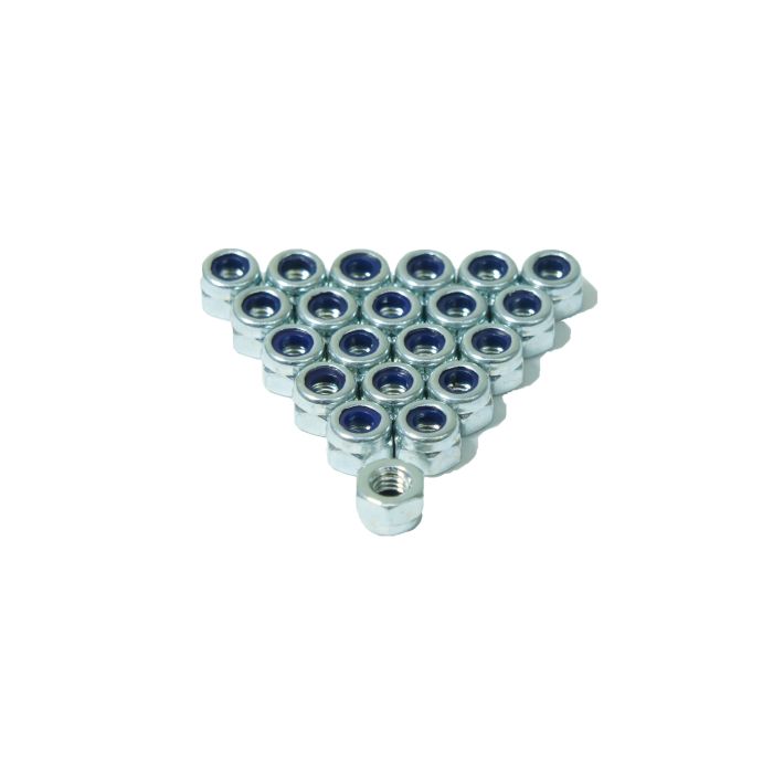 Zinc Nylock Nut with M3 Thread Zinc Nylock Nut with M3 Thread