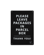 Parcel Box Delivery Placard