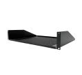 2U Black Vented Rack Shelf - 14 1/2