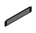 2U Black Perforated Flanged Rack Panel | Penn Elcom
