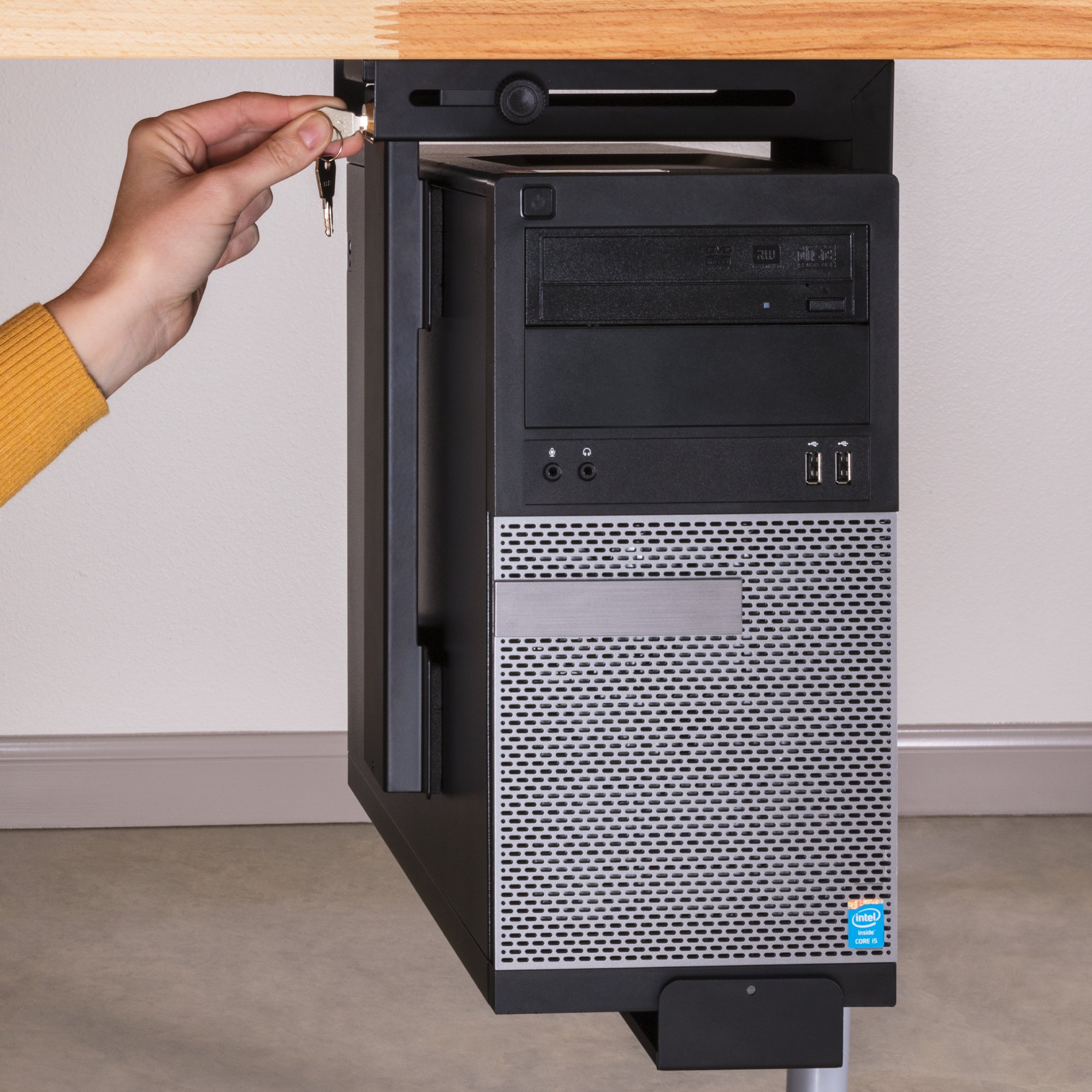 Rigid Black Locking CPU Holder