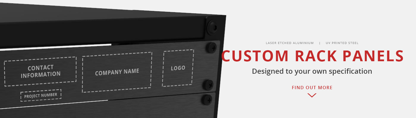 Laser Etched Custom Rack Panels - Designed to your specification