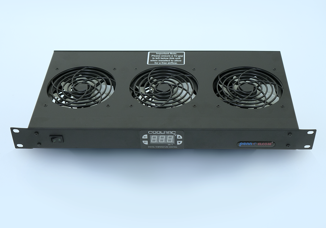 Cooling fan tray front