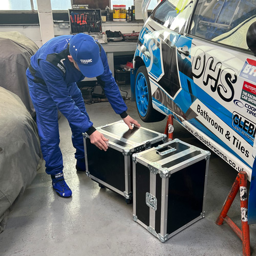 flight cases for Langley's Garage LTD for Langleys / DHS Racing Rallycross Team