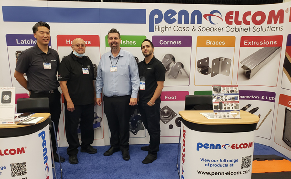 Penn Elcom employees ready to say hello at NAMM 2022