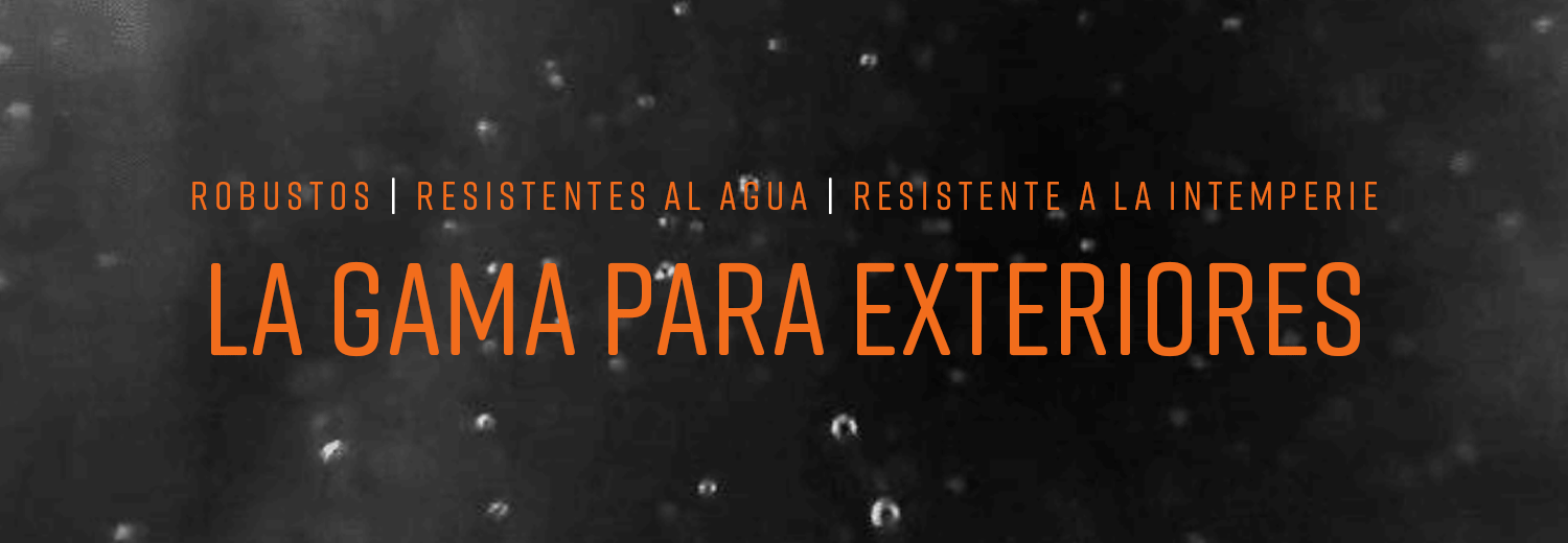 Imagen de encabezado animada de gotas de lluvia con texto naranja.