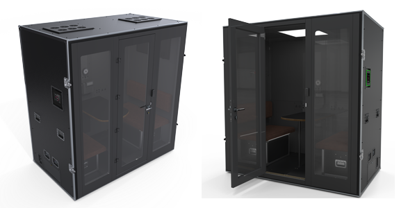 A closer look at the meeting pod