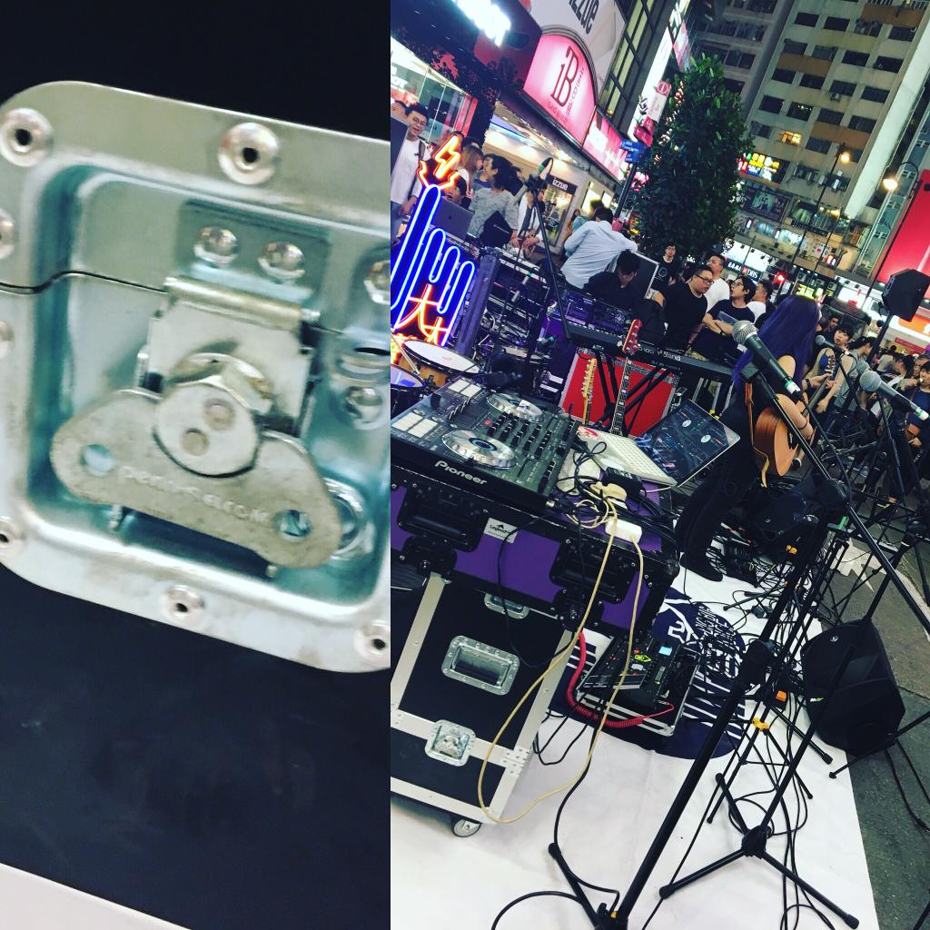 Music equipment using Penn Elcom products in heart of Hong Kong