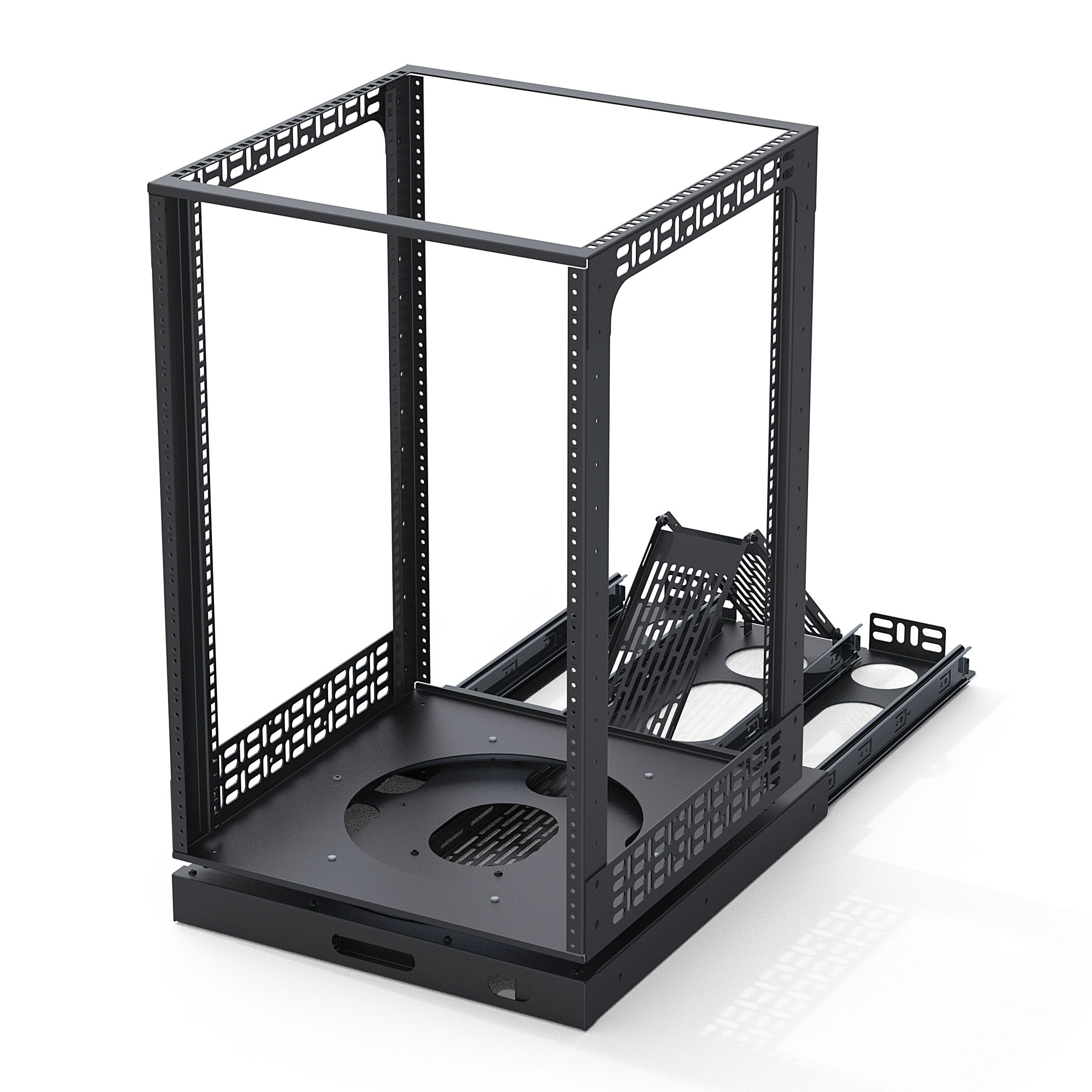 slide and rotate racks