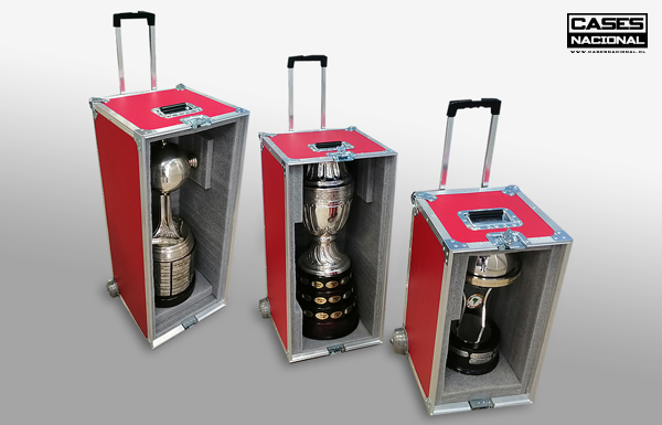 Copa America Trophy in flight case
