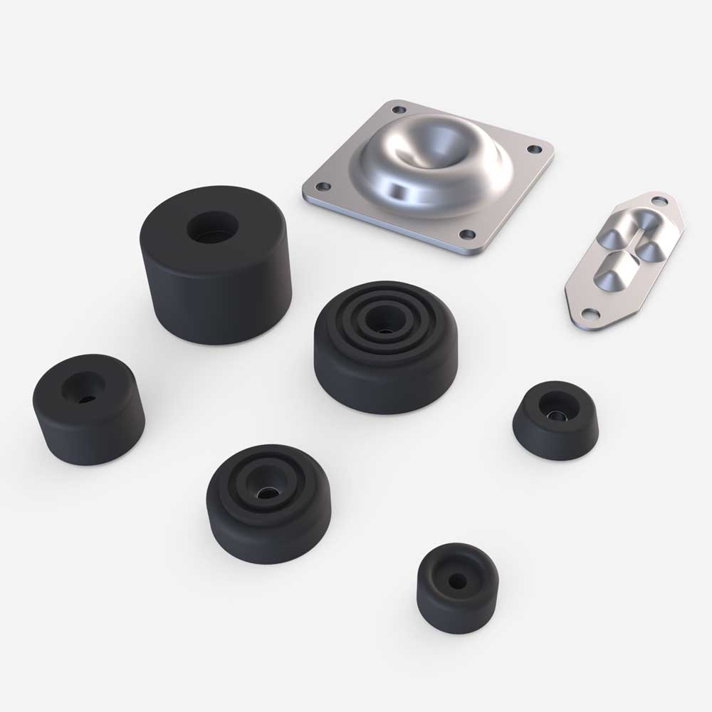Explore our variety of different feet available for your flight case