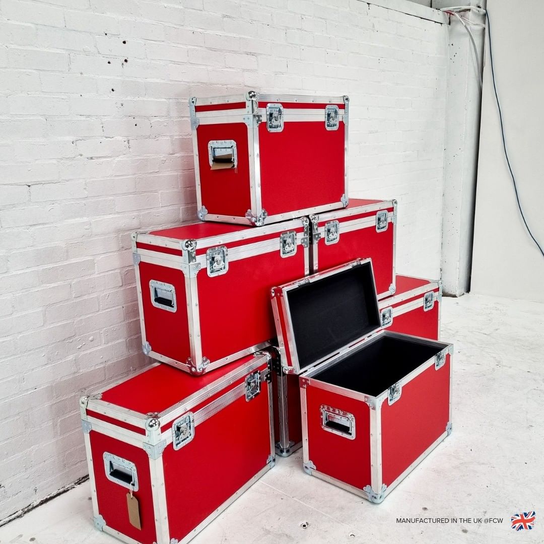 red flight cases by Flightcase Warehouse on Instagram
