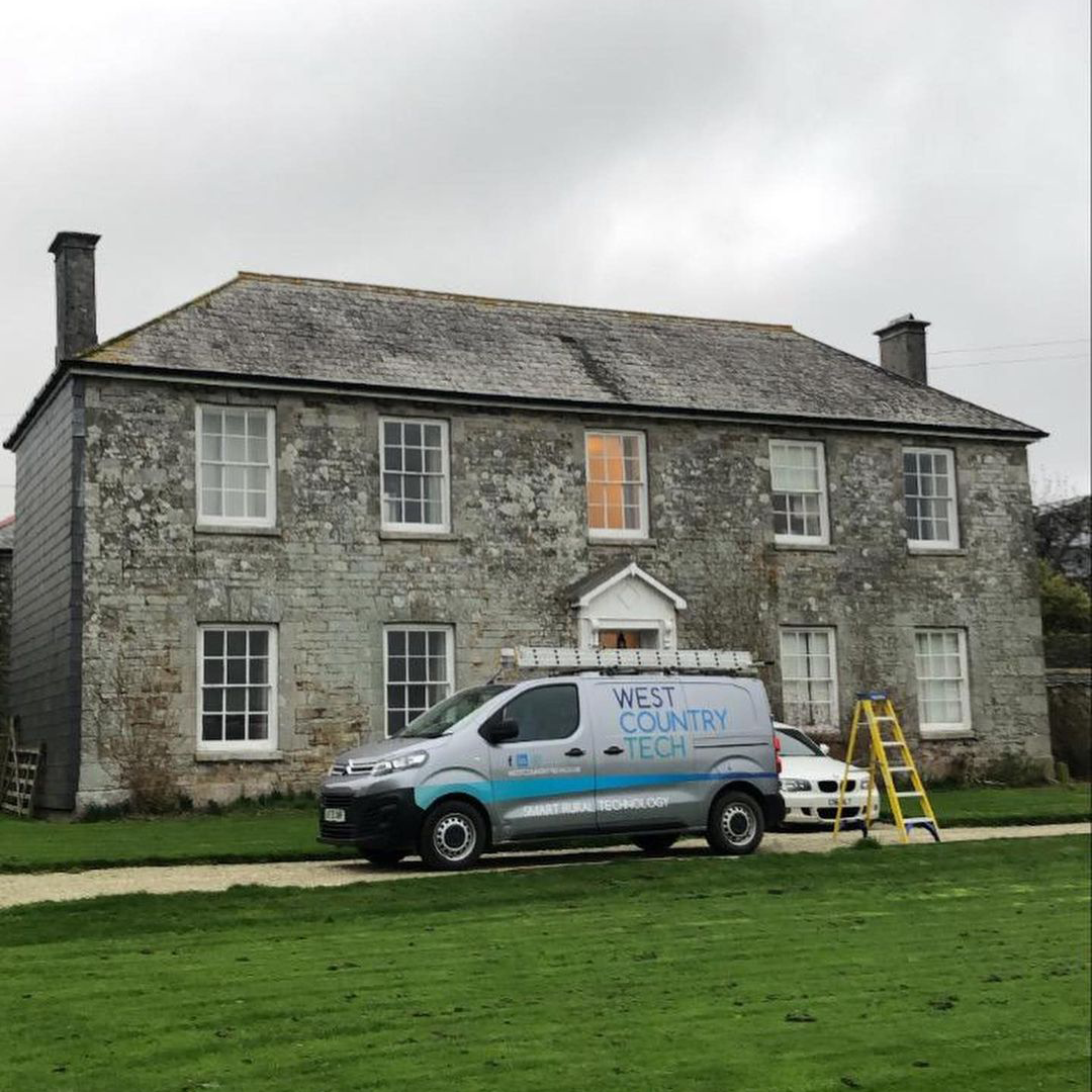 West Country Tech van at an old house in the countyside