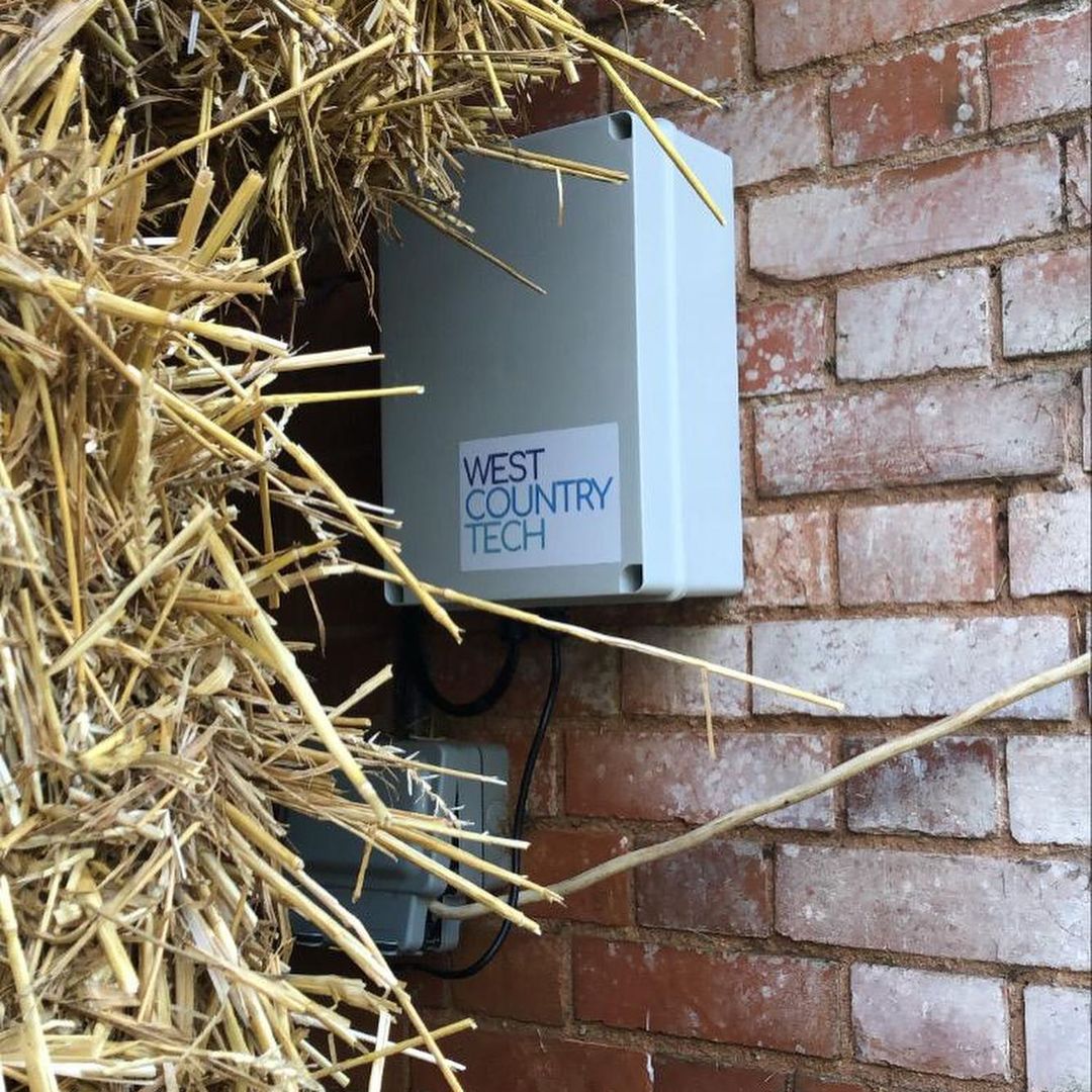 West Country Tech security box hidden behind some hay